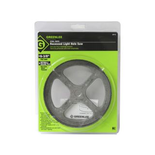 Greenlee 35713 Drywall Steel Toothed 6 3 8 Recessed Light Hole Saw