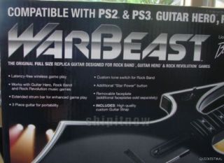 DreamGear DGPS3 1334 2 4 GHz Wireless Guitar Warbeast for PS3