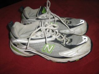 New Balance 716 Running Shoes Sneakers Size 8 D Lime Grey Trim Used