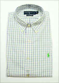 Ralph Lauren Polo Mens Classic Fit Button Down Dress Shirt