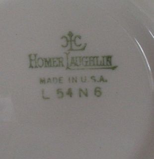 Homer Laughlin China HLC Brittany Green Ivy Leafs Dinnerware Tableware