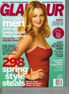  Drew Barrymore Glamour Magazine 3 04 Curves