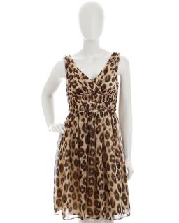  Donna Morgan Leopard Print Dress