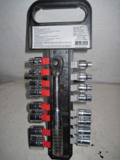 Task Force Socket Set and 3 8 Drive Ratchet 18 Pieces