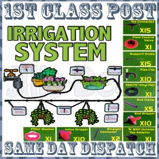 71pc Irrigation System 25M Auto Garden Hose Watering Drip Spray Kit