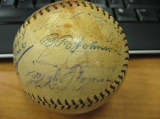 1927 NY Yankees Autograph Baseball Babe Ruth PSA DNA Certified