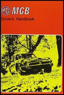 MGB Owners Manual USA 1975 1976 1977 Drivers Handbook Owner Guide Hand