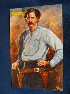 Wyatt Earp. Gunfighter of the Old West. Collectors postcard. Fine