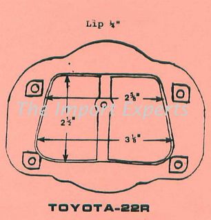 Toyota Air Filter Adaptor (22R) for Weber Carburetor 32/36 DGEV or 38
