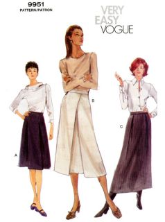  Line Skirt in 3 Lengths w Pleat Variations Easy Sewing Pattern