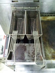 commerical star table top gas double fryer