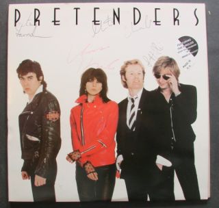 The Pretenders Original Self Titled UK LP Signed by All Members of