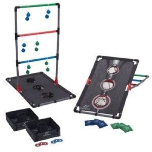East Point Sports 3 in 1 Game Combo Ladderball Bean Bag Toss Washer