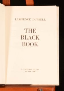 1960 The Black Book by Lawrence Durrell with Dustwrapper First Edition