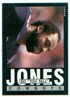 1985 Topps Card 46 Ed Too Tall Jones de Cowboys