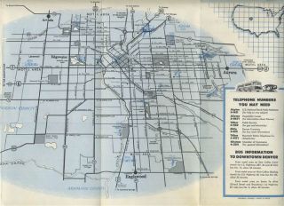 This Is Denver Brochure with Map United States National Bank 1955