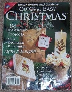 BHG Quick Easy Christmas Gifts Crafts Flea Markets 2001