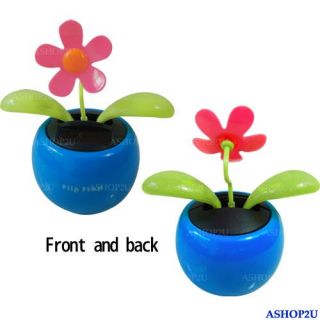 Flip Flap Solar Powered Flower Flowerpot Swing Dancing Toy