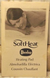 Dunlap Softheat Heating Pad Safety Operating Manual