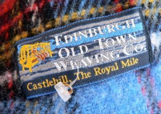 Edinburgh Old Town Weaving Co Wool Throw Tarten Plaid Blanket 56 x 64