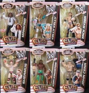 Complete Set of 6 WWE Elite 17 Mattel Toy Wrestling Action Figures