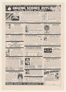 1962 Edmund Scientific Co Amazing Science Products Ad