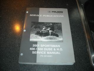 2001 Polaris Sportsman 400 500 HO Duse ATV Service Manual 9916581