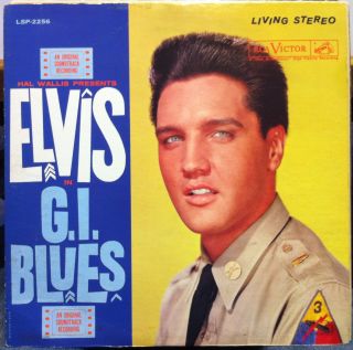 ELVIS PRESLEY g.i. blues LP VG+ LSP 2256 1st Press 1s/1s Living Stereo