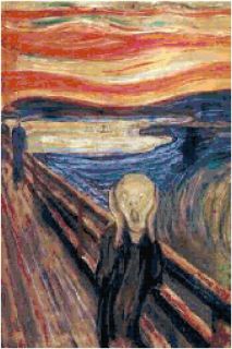 Edvard Munch The Scream Counted Cross Stitch Pattern