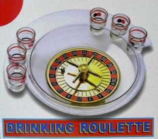 Roulette Wheel Drinking Game Party Casino Shot Glass