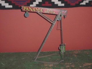 AA Panama Pile Driver Tin Toy Original Paint C1905