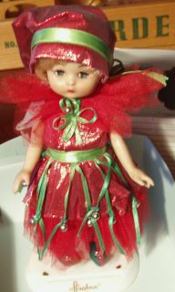 Effanbee Doll Christmas Fairy DOLL WITH STAND IN BOX 9 VINYL
