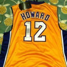 NWT Dwight Howard #12 GOLD LA Lakers Revolution 30 Jersey SIZE 52