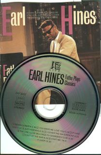 Earl Hines Fatha Plays Classics Jazz Used CD