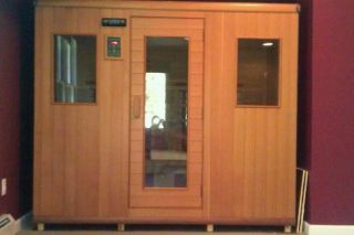 Healthmate Infrared Sauna Spa Pre Owned Red Cedar Radio Cd Player