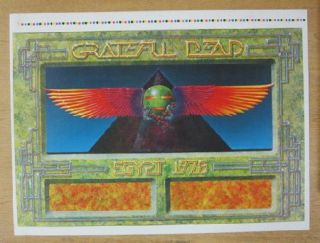 Grateful Dead Egypt 1978 Concert Poster Uncut Proof Sheet Original