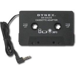 DYNEX CASSETTE ADAPTER IPOD PLAYER TOUCH IPHONE NANO LISTEN TO  IN