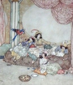 Sleeping Beauty Edmund Dulac 15 Tipped in Plates