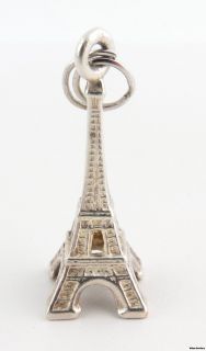 Eiffel Tower 3D Charm   Paris France Souvenir Fashion Pendant Estate