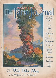 October 1931 Farm Journal Magazine Ads & Articles