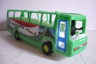 Mexican Passenger Bus Mexicana Plastic Toy Car Truck Made in Mexico