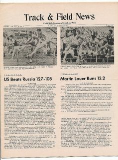 1959 Track Field News World Record Martin Lauer 13 2