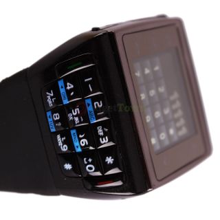 New Black Dual Sim Watch Mobile Cell Phone  MP4 GSM