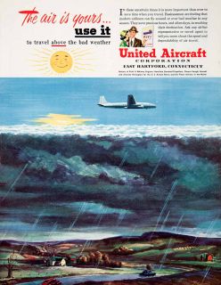 1950 Ad United Aircraft Hartford Lavine R Pratt Whitney Engines U s