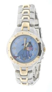 Collector Disney Eeyore Gold And Silver Tone Bracelet Watch MU2050