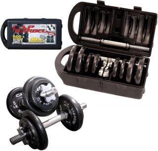 Cap Barbell 40 Pound Dumbbell Adjustable Weight Lifting Set 40 lb Iron