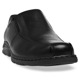 Dunham Mens Blair Slip on Oxford Casual Shoes Black Leather DAA01BK