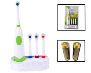 New Colorful Electric Massage Waterproof Toothbrush Massager + 3 Brush