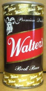 Walters Bock Beer SS Can w Goat Eau Claire Wisconsin