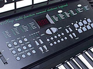 New 61 Key Electronic Music Keyboard Electric Piano Black